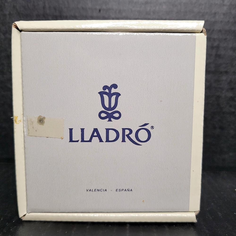 1991 Lladro Campanita Navidad 1.991 Christmas Bell with Pink and White #5803 - Picture 9 of 10